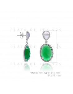 P.DE PENDIENTES PLATA PIED.NAT