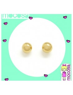 PENDIENTES MOCOSA BOLA 18K
