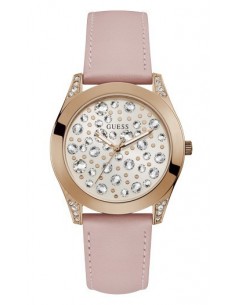 RELOJ GUESS MUJER PIEL ROSA