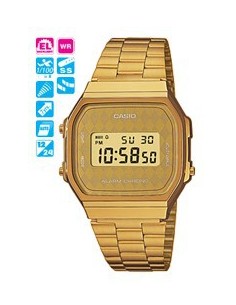 RELOJ CASIO DIGITAL DORADO...