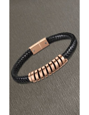 LOTUS STYLE PULSERA HOMBRE NEG/ROSE