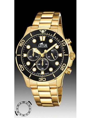 RELOJ LOTUS HOMBRE CRONO CHA.ESF.NEG