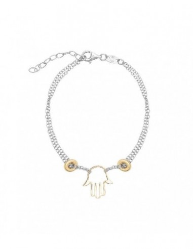 PULSERA MANO FATIMA PLATA