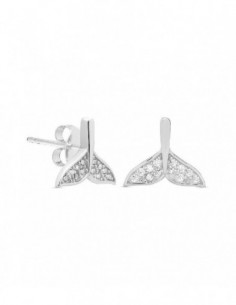 PENDIENTES COLA BALLENA PLATA
