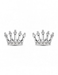 PENDIENTES CORONA CIRC.PLATA