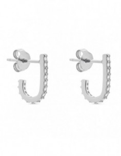 PENDIENTES FORMA J CIRC.PLATA
