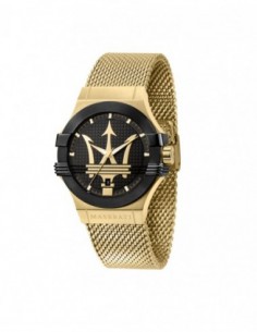 RELOJ MASERATI HOMBRE DORADO