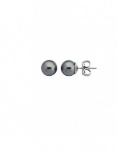 P.DE PENDIENTES MAJORICA GRIS