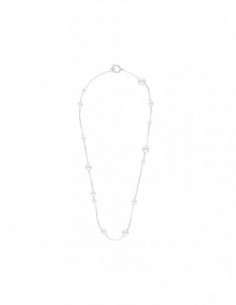 COLLAR CADENA PLATA PERLAS...